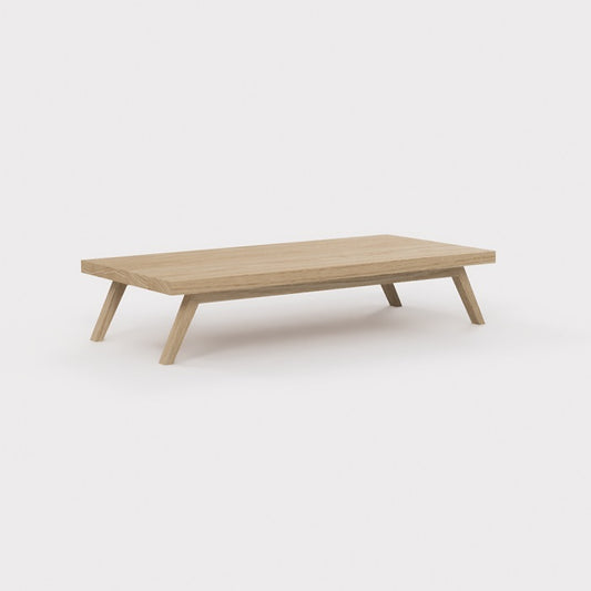Eiken minimalistische design salontafel van Thimalo